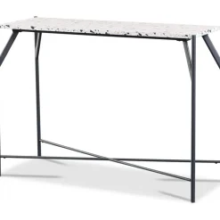 Konsolbord stenskiva svart underrede 100 cm bred