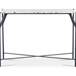 Konsolbord stenskiva svart underrede 100 cm bred