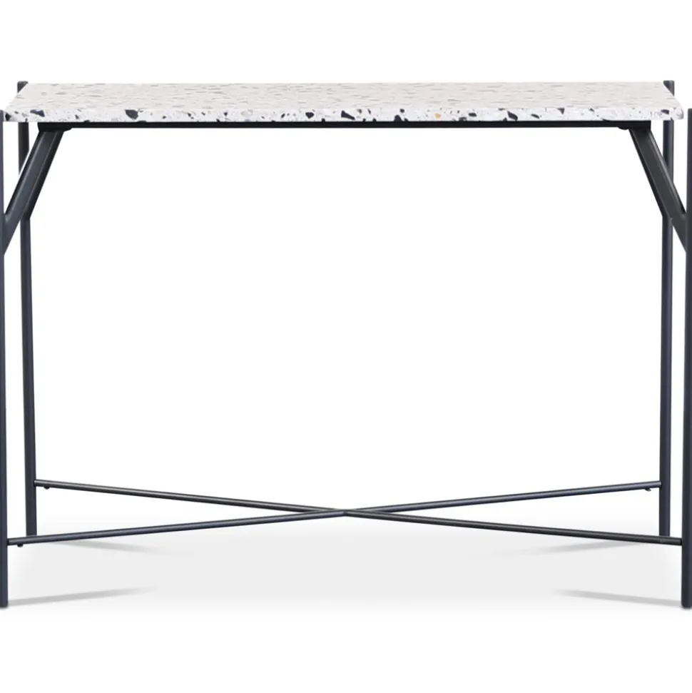 Konsolbord stenskiva svart underrede 100 cm bred