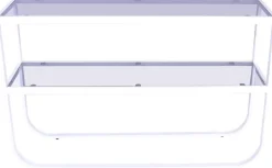 Korsbacken konsolbord - Vit/grå