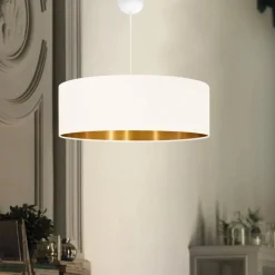 Kovrilo taklampa - Cream/guld