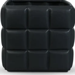 Kruka svart fyrkantig 17 cm hög