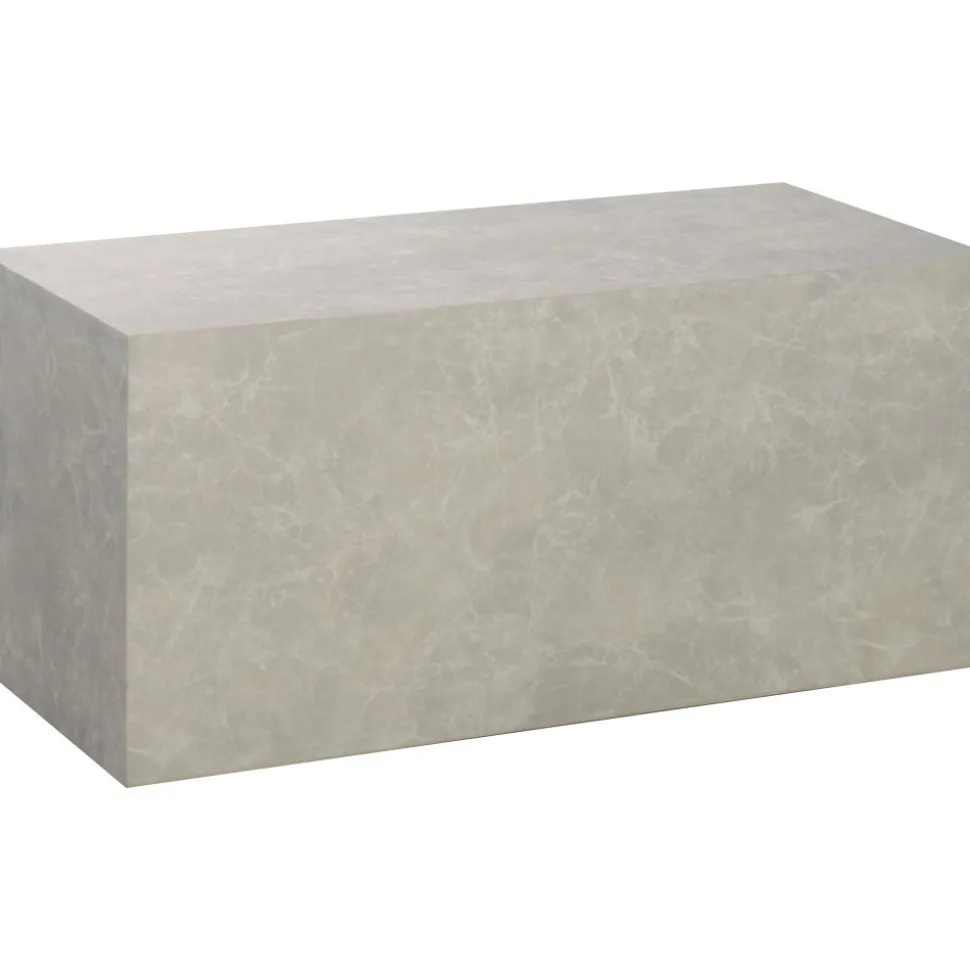 Kuben soffbord beige marmorfolie 110 x 50 cm + Textilrengöring för möbler