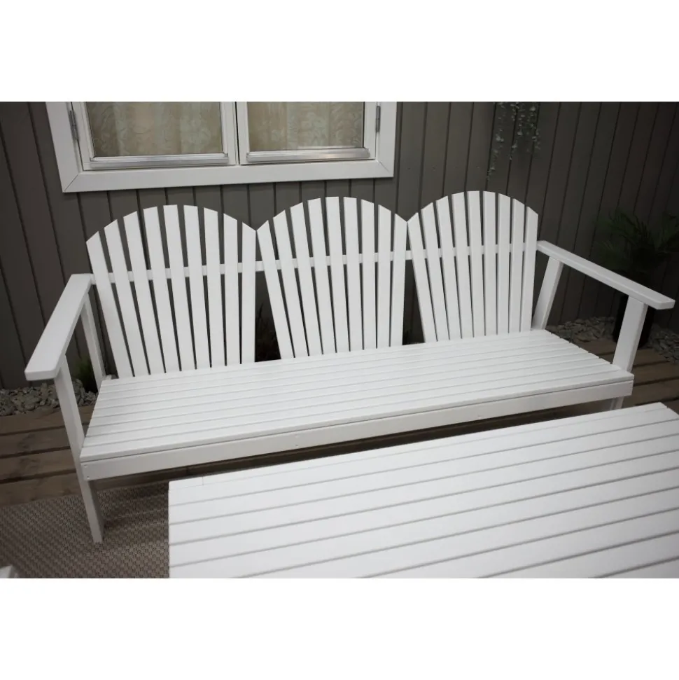 Kungshamn utemöbelgrupp - Vit + Textilrengöring för möbler