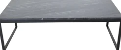 Kvarnbacken soffbord 120 x 60 cm - Svart/grå marmor