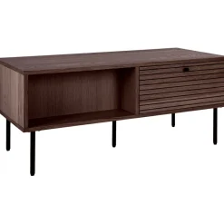 Kyoto soffbord 10 x 50 cm - Rökt ek/svart