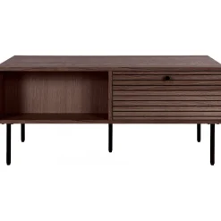 Kyoto soffbord 10 x 50 cm - Rökt ek/svart