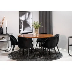 Laholm matbord 140 cm - Brun