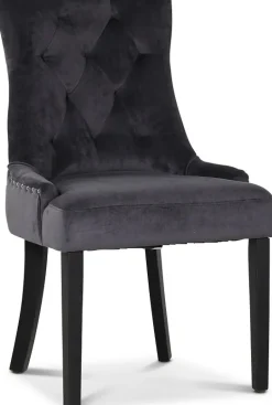 Lamier matgrupp Bord med 4 st Tuva stolar i grå sammet + 4.00 x Stolsdyna