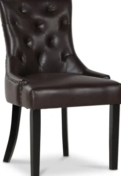 Lamier matgrupp Bord med 4 st Tuva stolar i brun PU + 3.00 x Möbeltassar