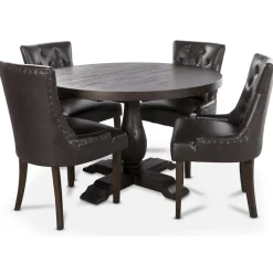 Lamier matgrupp inklusive 4 st Tuva stolar i vintage PU