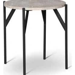 Lampbord Ø50 cm - Travertin sten