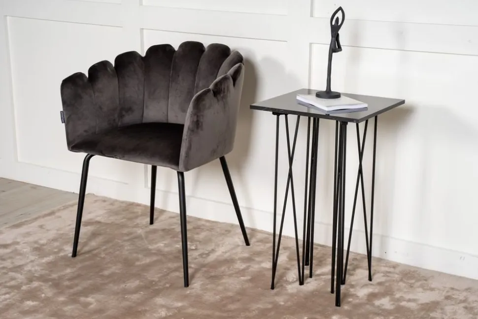 Lampbord 40 x 40 cm - Svart