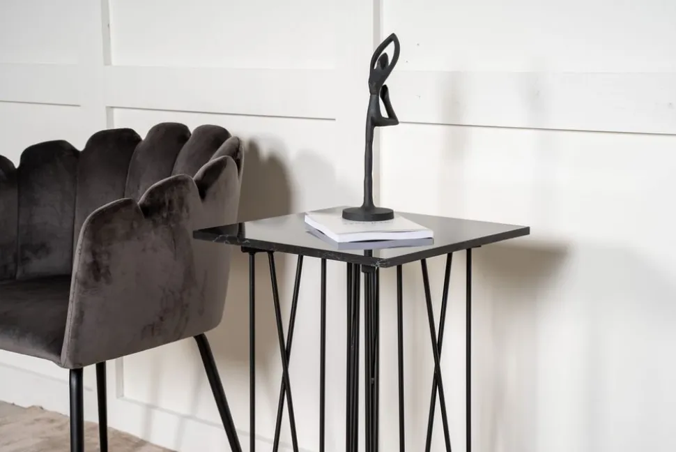 Lampbord 40 x 40 cm - Svart