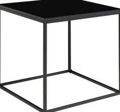 Lampbord 45 x 45 cm - Svart + Möbeltassar