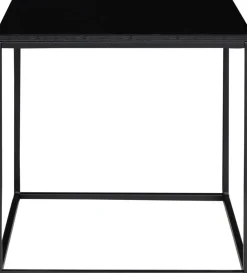 Lampbord 45 x 45 cm - Svart + Möbeltassar