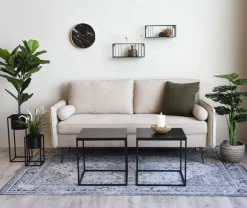 Lampbord 45 x 45 cm - Svart + Möbeltassar