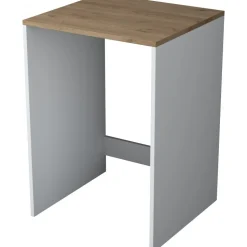 Lang tvättmaskinskåp 3 - Valnöt/vit