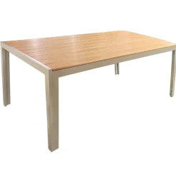 Las Vegas matbord 205x90cm - Beige / Ek aintwood + Textilskydd för utemöbler