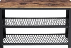 Lasse skohylla 73 cm - Brun/svart