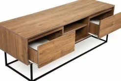 Laxus TV-bänk 140 cm - Valnöt/svart