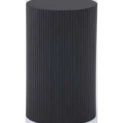 Lenox sidobord Ø30,5 cm - Svart