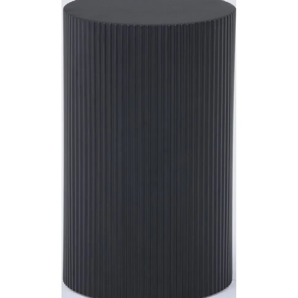 Lenox sidobord Ø30,5 cm - Svart