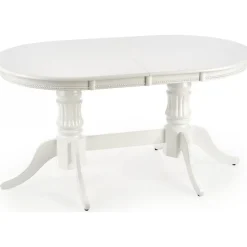 Leonardo förlängningsbart vitt matbord 90x150-190 cm