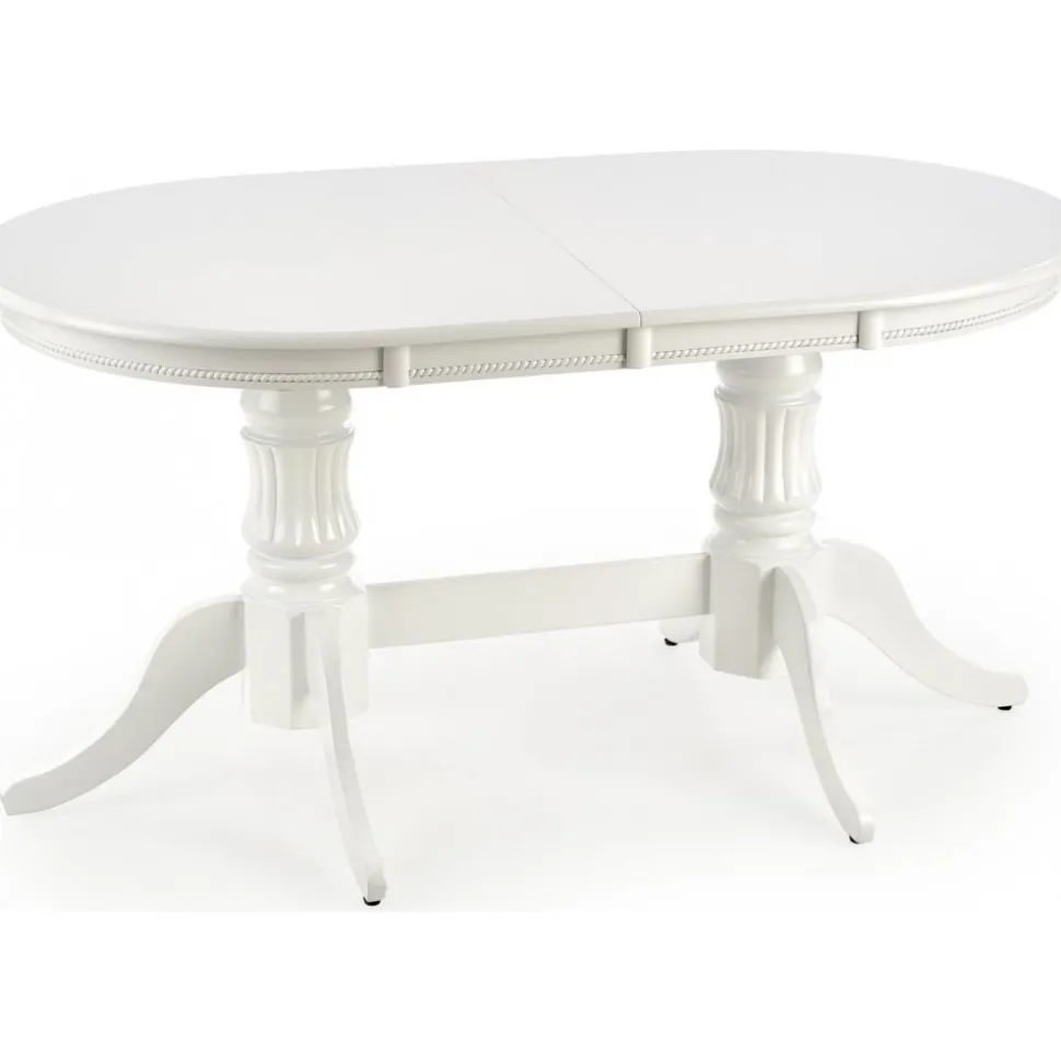 Leonardo förlängningsbart vitt matbord 90x150-190 cm