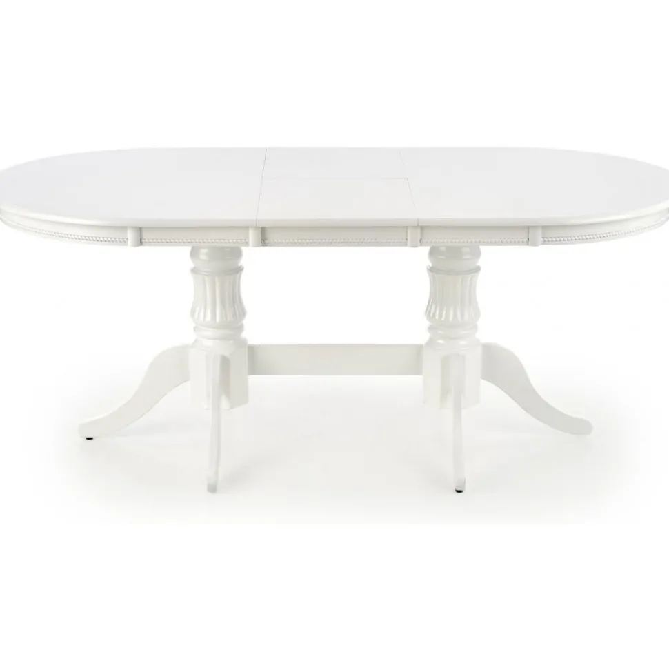 Leonardo förlängningsbart vitt matbord 90x150-190 cm