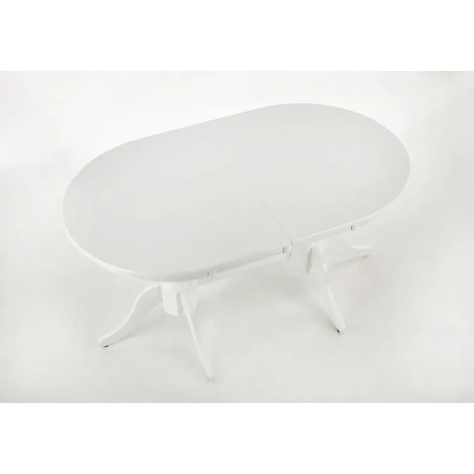 Leonardo förlängningsbart vitt matbord 90x150-190 cm