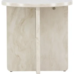 Ålesund sidobord Ø50 cm - Beige