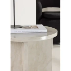 Ålesund sidobord Ø50 cm - Beige