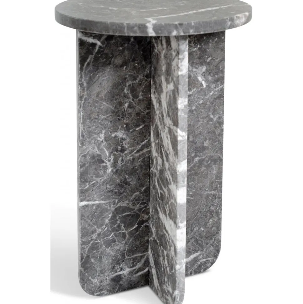 Level piedestal i grå marmor höjd 60 cm