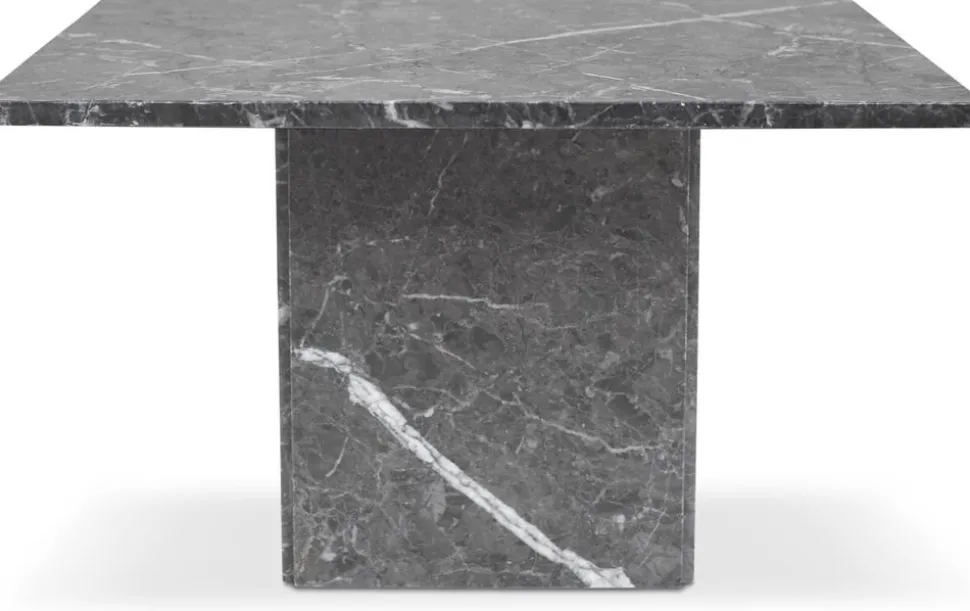 Level soffbord 75x75 cm - Grå marmor