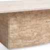 Level soffbord 110x60 cm - Travertin