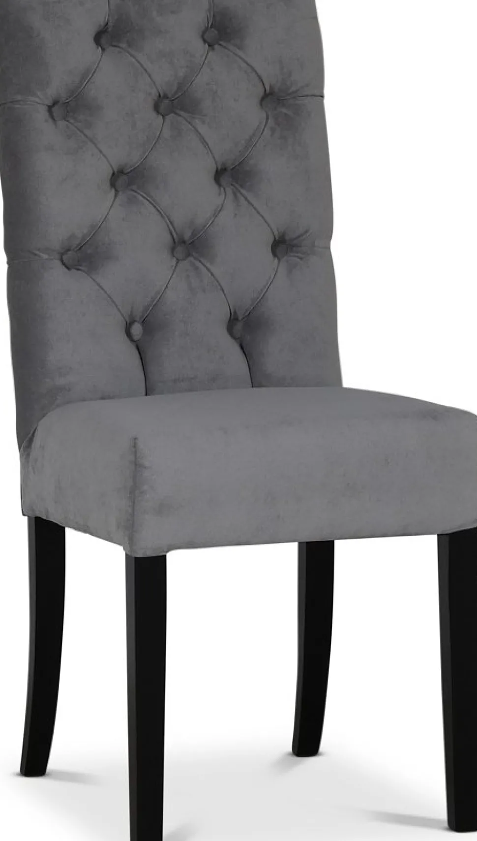 Lexington Milton stol i grå sammet / Svarta ben