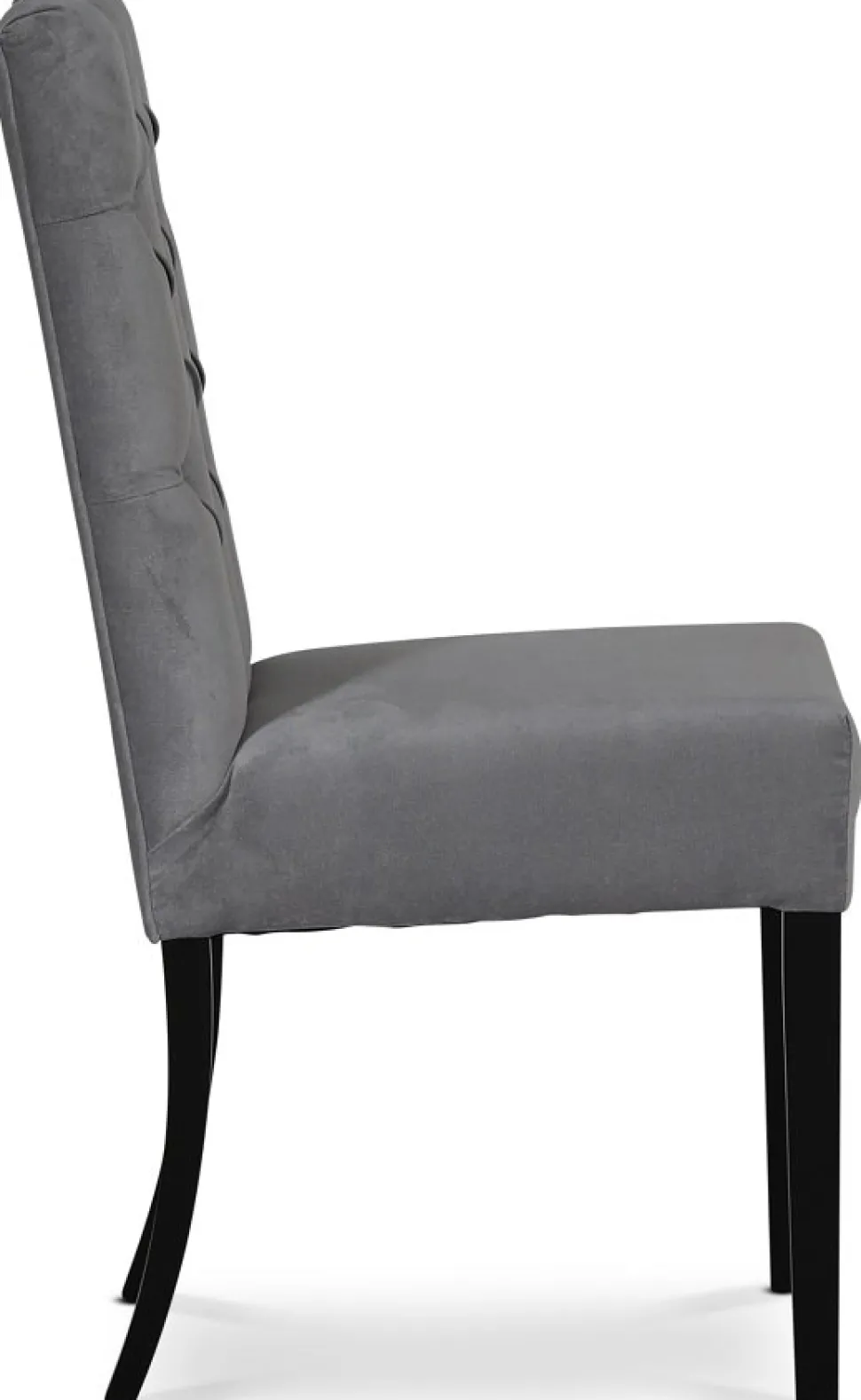 Lexington Milton stol i grå sammet / Svarta ben