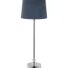 Liam bordslampa - Blå/krom - 59 cm