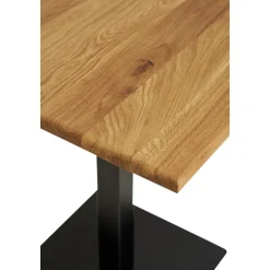 Lignano matbord 70 x 70 cm - Ek/svart