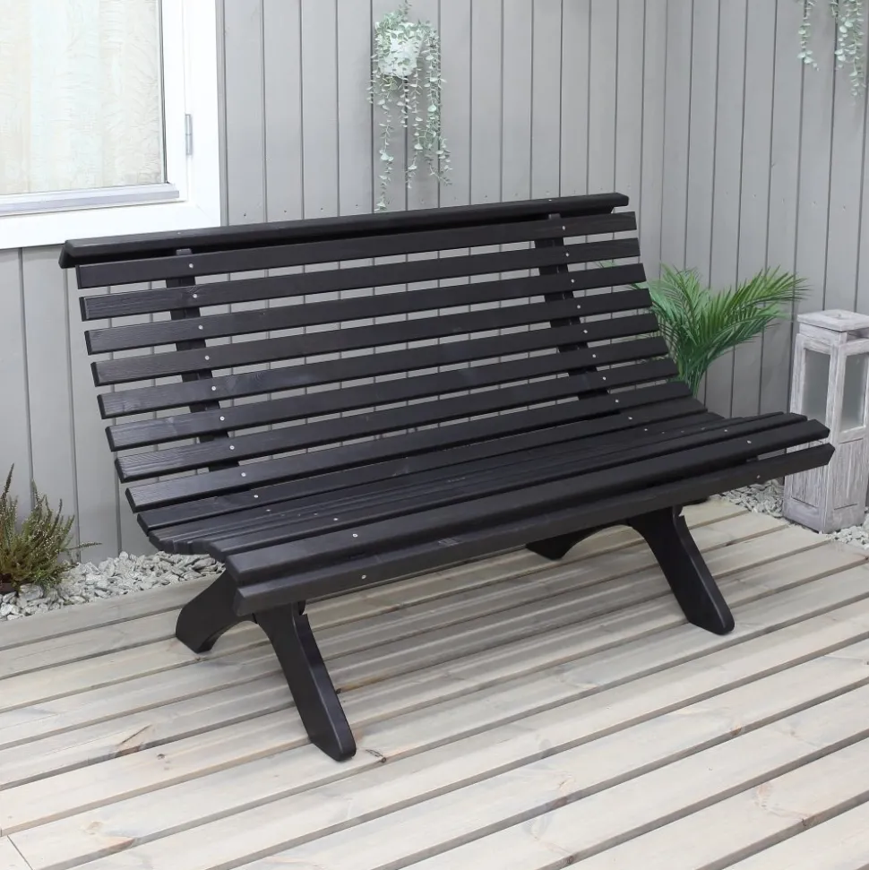 Lillesand sittbänk - Svart