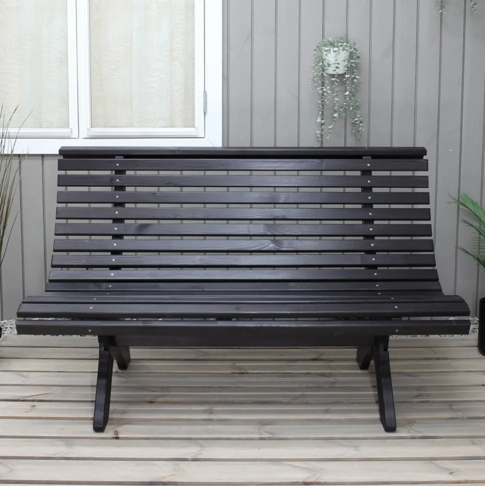 Lillesand sittbänk - Svart