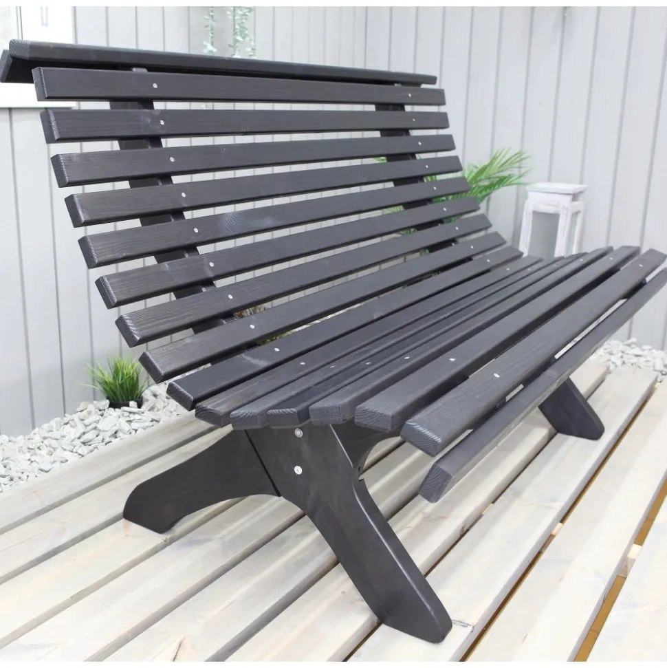 Lillesand sittbänk - Svart