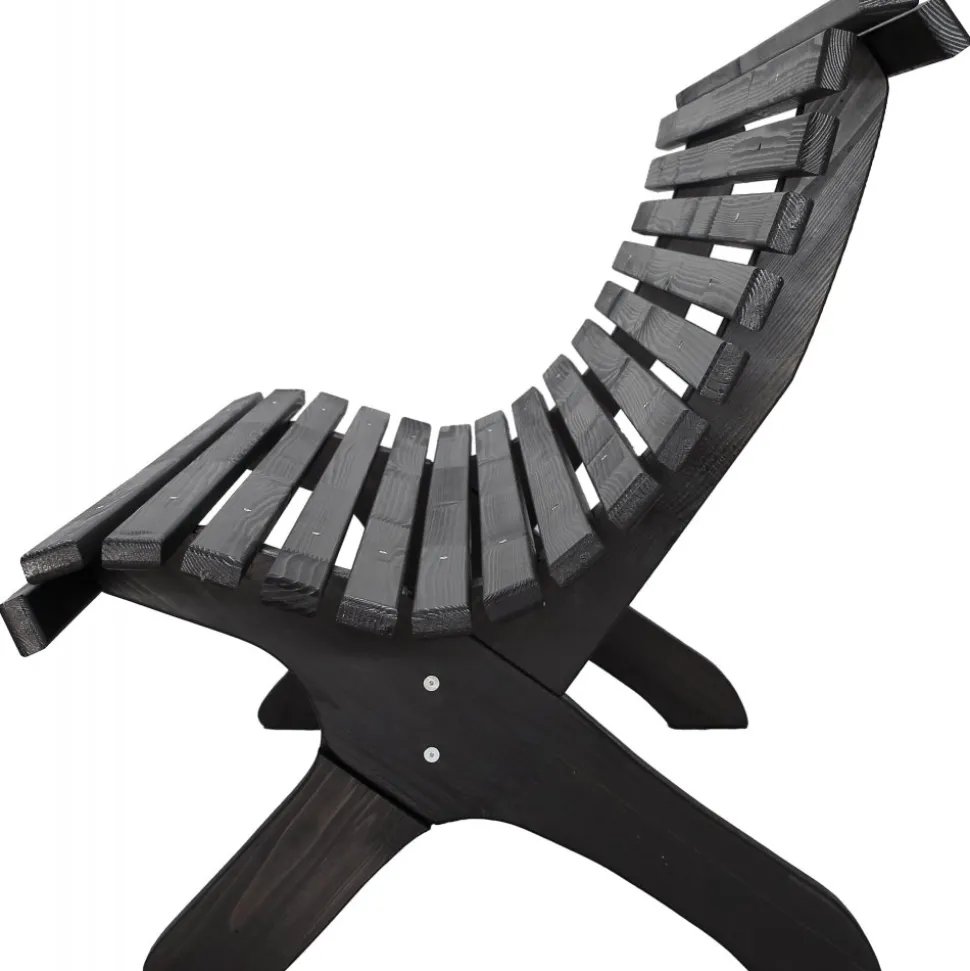 Lillesand sittbänk - Svart + Textilskydd för utemöbler