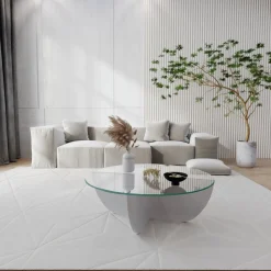 Lily soffbord Ø90 cm - Vit