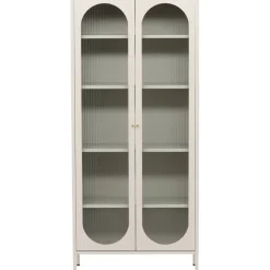 Lima vitrinskåp beige