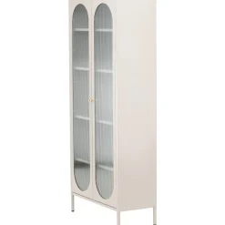 Lima vitrinskåp beige