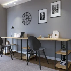 Limbo skrivbord 270x60 cm - Ek