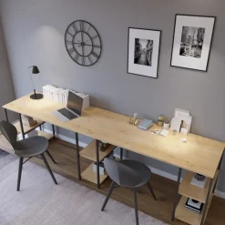 Limbo skrivbord 270x60 cm - Ek