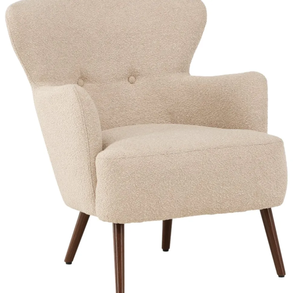 Lincoln fåtölj - Beige bouclè